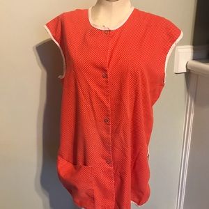 Vintage Snap front Smock Polka dots